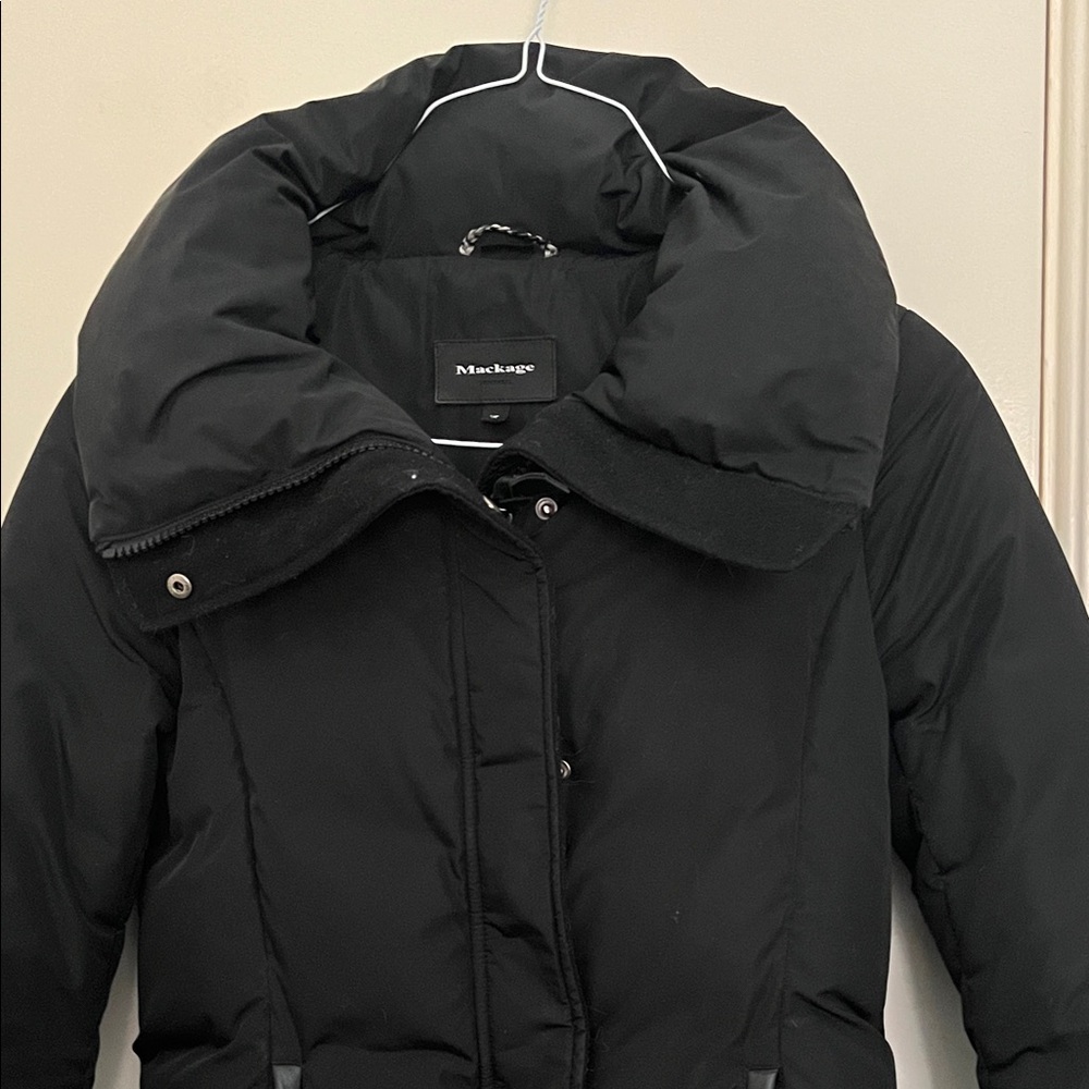 Mackage Black Puffer Coat for Women - Picture 6 of 6